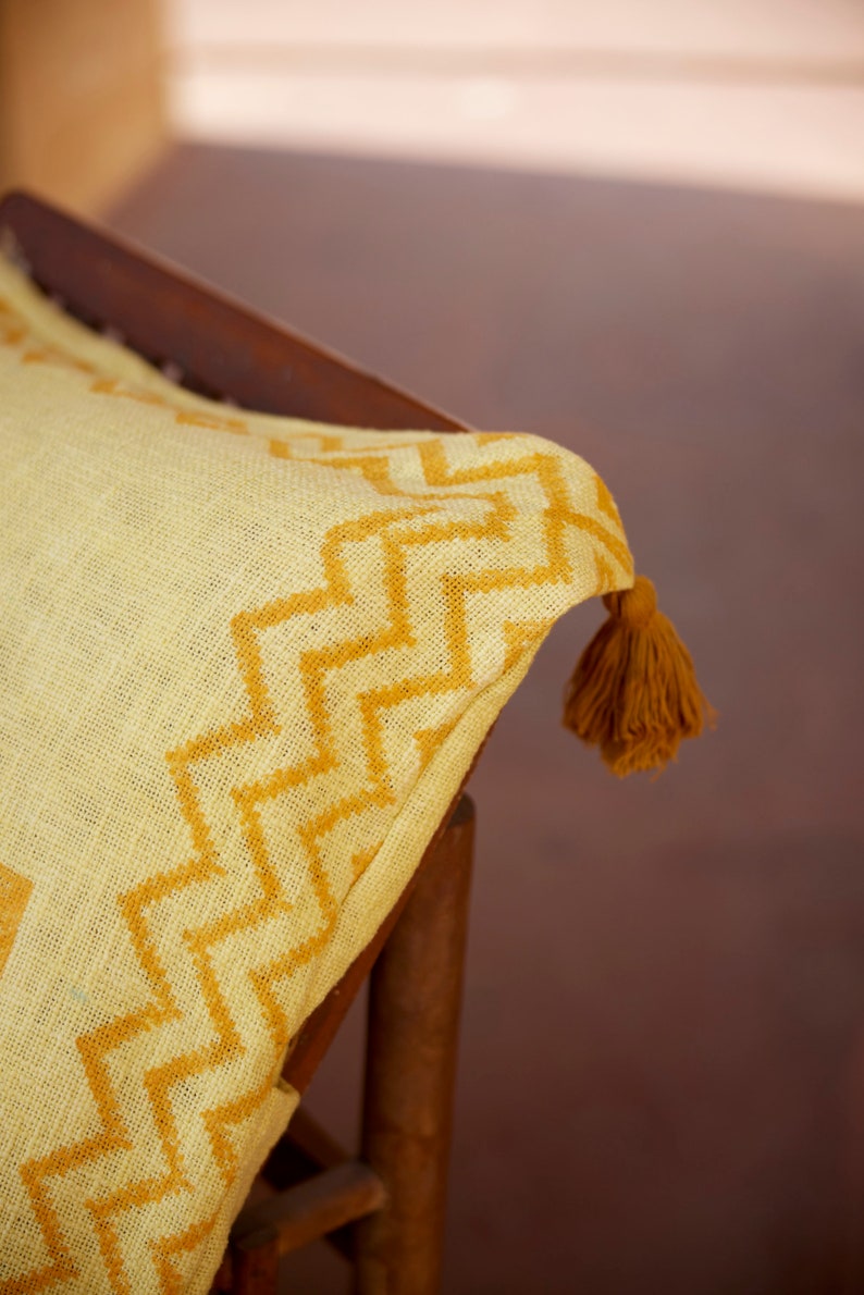 Handmade Block Print Euro Sham: 100% Cotton Decorative Pillow Cover