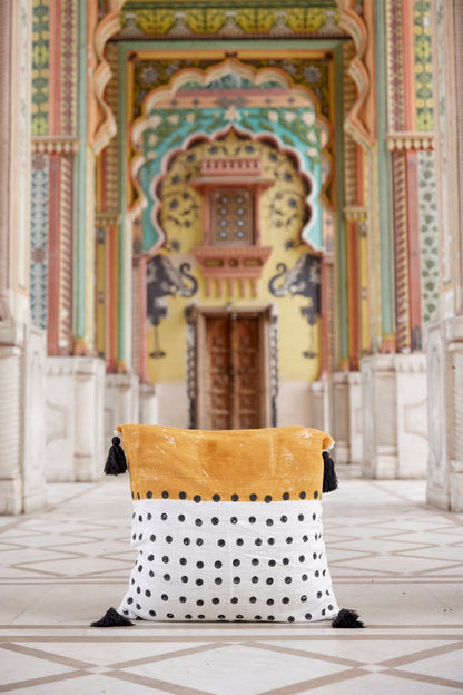 Handmade Block Printed Cotton Quilt: Reversible Kantha Bedspread
