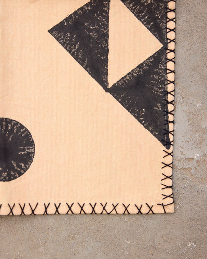 Handmade Block Printed Placemat Set: Modern Southwest Table Decor