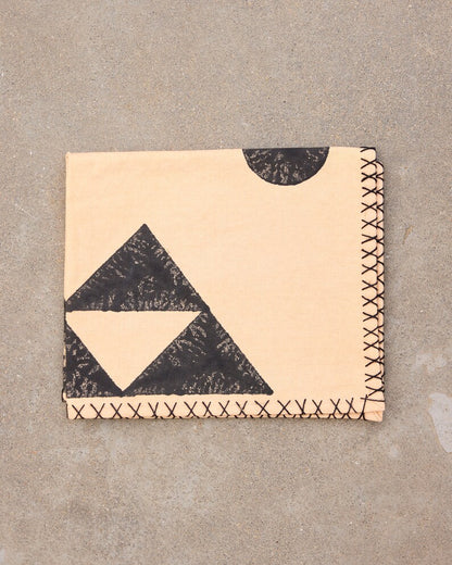 Handmade Block Printed Placemat Set: Modern Southwest Table Decor